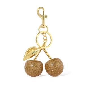 Gold Cherry Bag Charm/Keychain